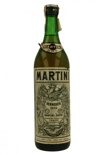 Martini Vermouth  DRY Bot. in the  60'S /70's 100cl 18.5%
