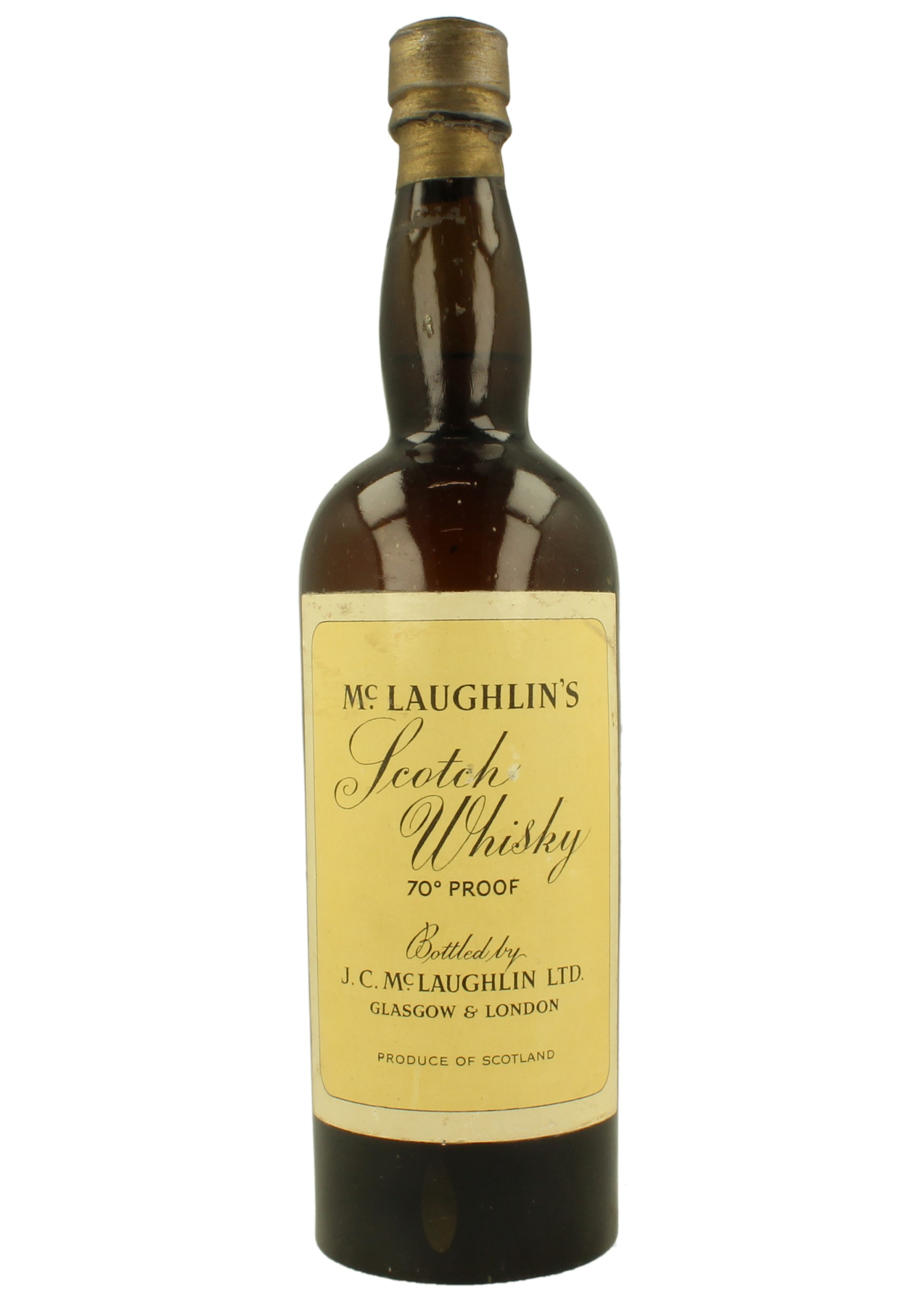 MC LAUGHLINìS SCOTCH WHISKY BOTTLED IN THE 30'S OR BEFORE 75CL 70 PROOF
