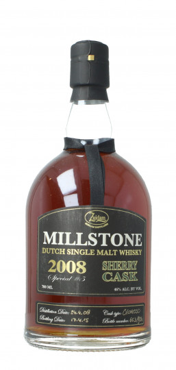Millestone Dutch Whisky 2008 70cl 46% OB-Sherry Cask