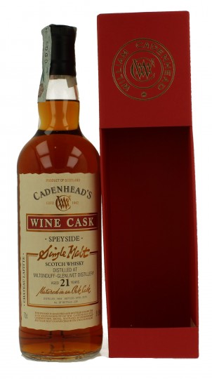 MILTON DUFF 21 years old 1994 2016 70cl 51.5% Cadenhead's - WINE