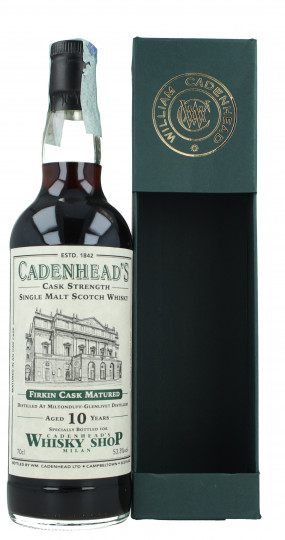 Milton Duff speyside  Scotch Whisky 10 years old 70cl 53.3% Cadenhead's - Whisky Shop Milan-Firkin Cask matured