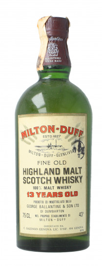 Milton Duff  Speyside  Scotch Whisky 13 Year old - Bot. in The 70's 75cl 43% OB-