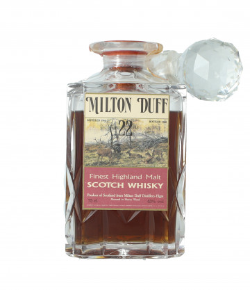 Milton Duff speyside  Scotch Whisky 22 Year old 1966 1988 75cl 43% Sestante-Crystal decanter
