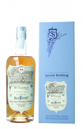 Milton Duff Speyside Scotch Whisky 24 year old 1989 2013-2016 bottled 70cl 51.3% Silver Seal- Bar Metro