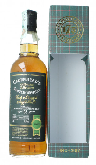 Milton Duff speyside  Scotch Whisky 38 year old 1978 2017 70cl 46.5% Cadenhead - Authentic  Collection