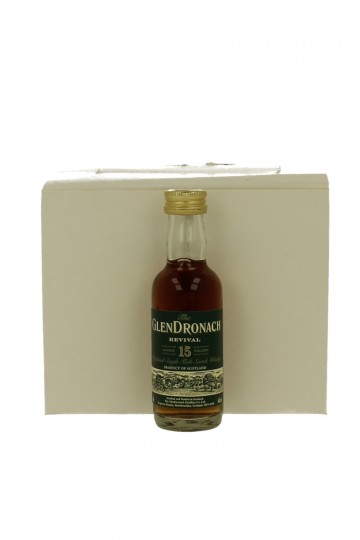 Miniature Glendronach 15 years old 12x 5cl 46% Revival
