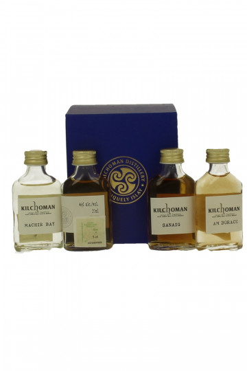 Miniature Kilchoman 4x2cl 46% tasting set : Machir bay-Long Gorm-Sanaig-Amburach