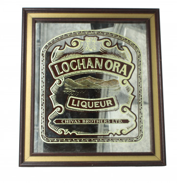 Mirror Lochanora Chivas from 60's -70's 29cm x 33 cm