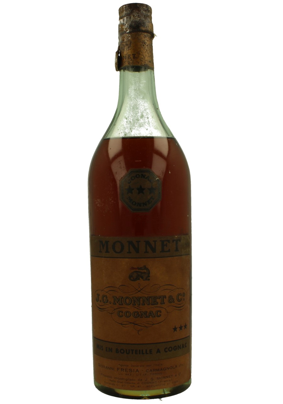 Monnet Cognac 3 STAR Bot.1950's 97cl 41% - Products - Whisky
