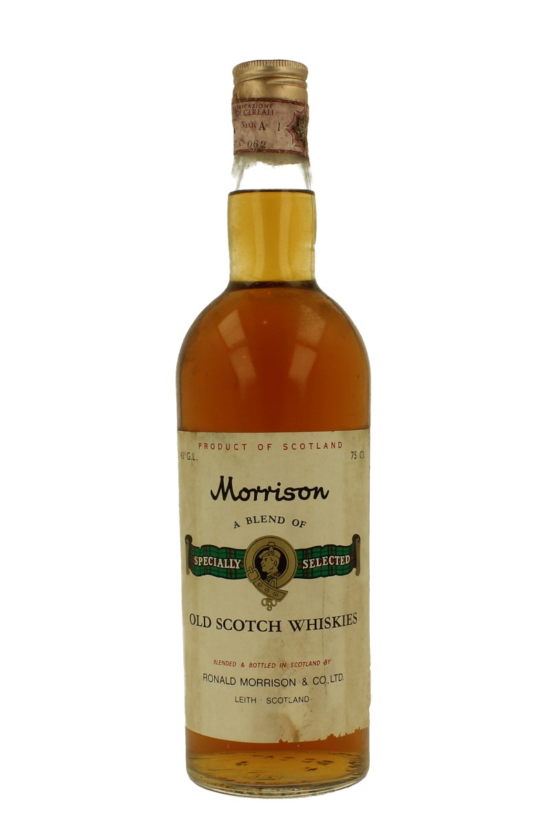 Morrison Old Scotch Whisky Bot. 60's 75cl 43 Morrison Leith Products Whisky Antique, Whisky