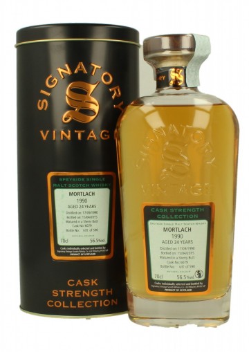 MORTLACH 1990 2015 56.5% Signatory - Sherry Butt #6079