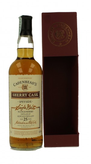 MORTLACH 25 Years old 1988 2014 70cl 56.8% Cadenhead's - SHERRY CASK