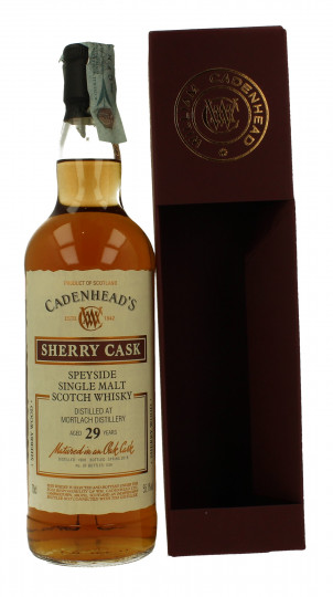 MORTLACH 29 Years Old 1988 2018 70cl 55.1% Cadenhead's - SHERRY CASK