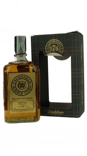 MORTLACH 30 Years Old 1987 2017 70cl 48.2% Cadenhead's - single cask 175th anniversary