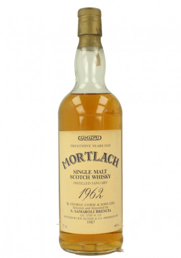 Mortlach Speyside Scotch Whisky 25 year old 1962 1987 75cl 46% SAMAROLI