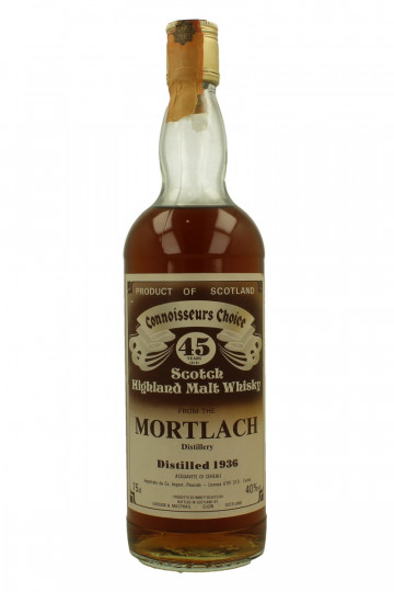 Mortlach Speyside Scotch Whisky 45  year old 1936 75cl 40% Gordon MacPhail  -Connoisseurs Choice Brown Label