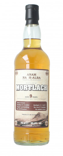 Mortlach Speyside Scotch Whisky 9 year old 2002 2011 70cl 55.6% Anamah