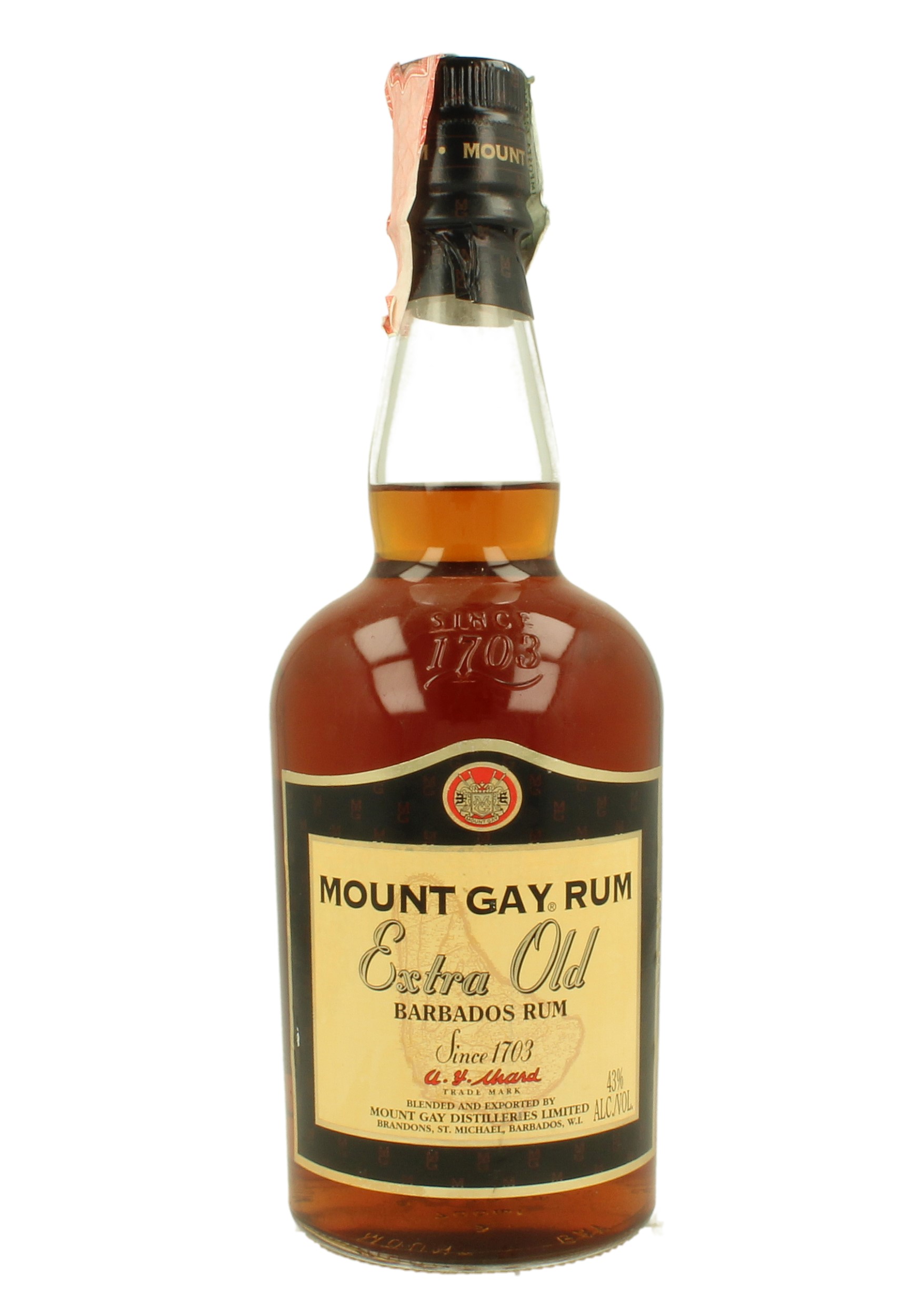 MOUNT GAY 70cl 43 Mount Gay Rum Products Whisky Antique, Whisky