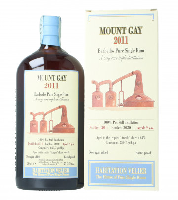 MOUNT GAY Last Ward Barbados Pure single Rum 9 year old 2011 2020 70cl 52.3% Habitation Velier - Rum
