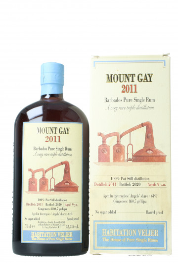 MOUNT GAY Last Ward Barbados Pure single Rum 9 year old 2011 2020 70cl 52.3% Habitation Velier - Rum