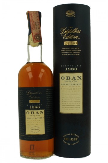 OBAN 1980 70cl 43% Distiller Edition - Double Matured