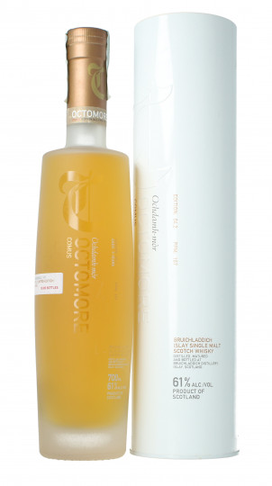 Octomore Bruichladdich Islay  Scotch Whisky 5 year old 70cl 61% Ob- 04.2 Comus