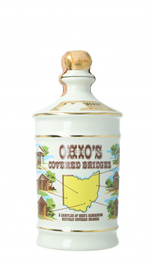 Ohio Bridges  Kentucky Straight Bourbon Whiskey - Bot.60's or 70's 75cl 90 US Proof Ceramic decanter