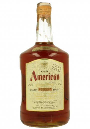 OLD AMERICA VELIER IMPORT 4 YO BOTTLED IN THE 60/70'S 86 PROOF KENTUCKY STRAIGHT  MAGNUM