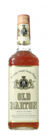 Old Barton Kentucky Straight Bourbon Whiskey 8 year old - Bot.60's or early 70's 75cl 43%