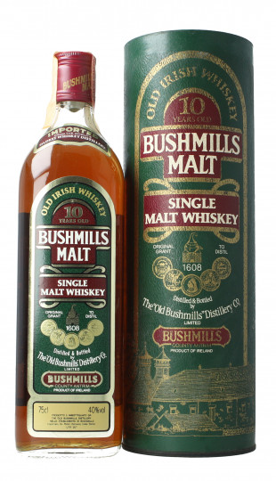 Old Bushmill Irish  Whiskey 10 year old - Bot. in The 80's 75cl 40% OB