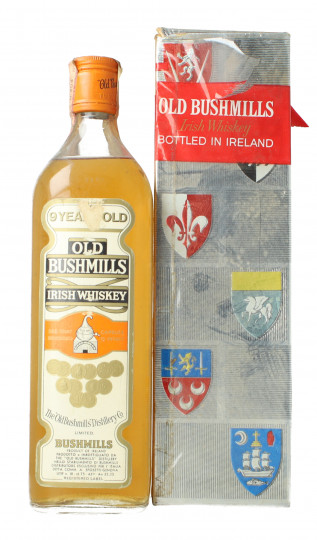 Old Bushmill Irish  Whiskey 9 year old - Bot.60's or early 70's 75cl 43% OB