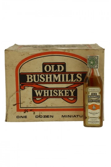 OLD BUSHMILLS 9yo and mixed Bot 60/70's 6x5cl 40% very old Miniature