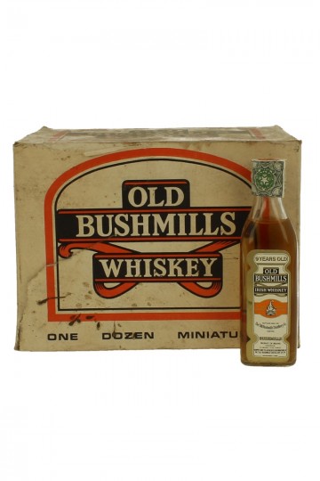 OLD BUSHMILLS 9yo Bot 60/70's 12x5cl 40% very old Miniature