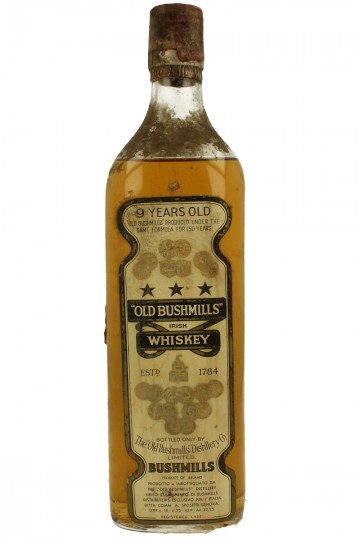 OLD BUSHMILLS 9yo bot 60/70's 75cl 43%