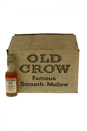 Old  Crow KENTUCKY  Straight Bourbon Whiskey Bot 60/70's 20x5cl 43% very old Miniature