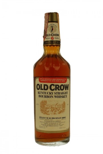 Old  Crow Straight Bourboun Whiskey Bot. 60's 4/5 Quart 86 US-Proof OB