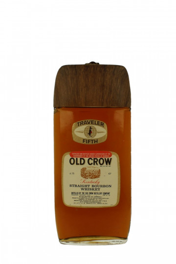 OLD CROW Straigth Bourbon Whiskey Travellers' Bot 60/70's 75cl 43%