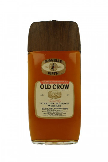 OLD CROW Traveler Kentucky Straight Bourbon  Whiskey bot 60/70's 75cl 43%