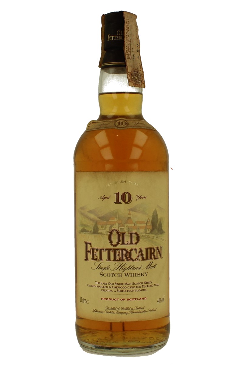 OLD FETTERCAIRN 10 years old Bot in The 80's 100cl 40% - Prodotti