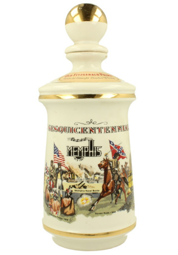 OLD FITZ GERALD DECANTER 4/5 QUART 86.8 PROOF THE MEMPHIS SESQUICENTENNIAL