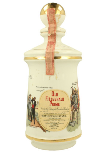 OLD FITZ GERALD DECANTER 4/5 QUART 86.8 PROOF THE MEMPHIS SESQUICENTENNIAL