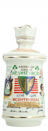OLD FITZGERALD Kentucky Straight Bourbon Decanter Bot 60/70's 75cl 86 US Proof San Patrick bicentennial 1776-1976
