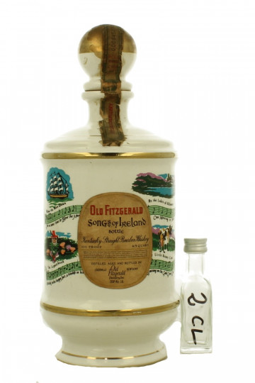 OLD FITZGERALD Kentucky Straight Bourbon Decanter - Sample 6  Years Old Bot. in the  60'S /70's 2cl 100 US Proof Song of Ireland Decanter Sample 2cl !!!!