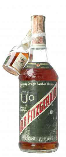 Old Fitzgerald Kentucky Straight Bourbon Whiskey 6 year old - Bot.60's or 70's 75cl 43% with Miniauture 5cl