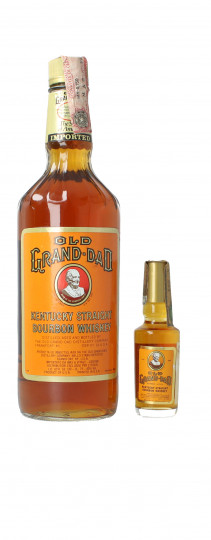 Old Grand Dad Kentucky Straight Bourbon Whiskey 1980  circa 75cl 43% with Miniauture 5cl