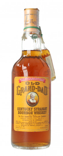 Old Grand Dad Kentucky Straight Bourbon Whiskey - Bot.60's or 70's 75cl 43% with Miniauture 5cl