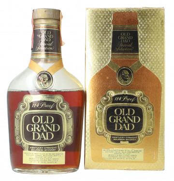 Old Grand Dad Kentucky Straight Bourbon Whiskey - Bot. in The 70's 75cl 114 US Proof
