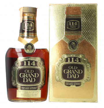 Old Grand Dad Kentucky Straight Bourbon Whiskey - Bot. in The 80's 75cl 114 US Proof