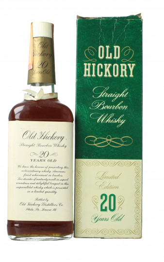 Old Hickory  Kentucky Straight Bourbon  Whiskey 20 year old 75cl 40% Old Hickory distillery