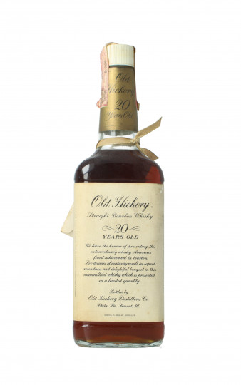 Old Hickory  Kentucky Straight Bourbon  Whiskey 20 year old 75cl 40% Old Hickory distillery